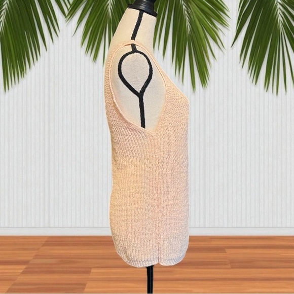 Madewell Peach Knit Sweater Tank Top – Size Large - Picture 3 of 12